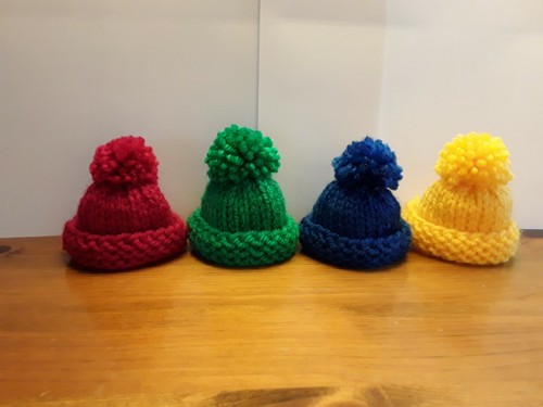 Hand knitted egg cosies - ,