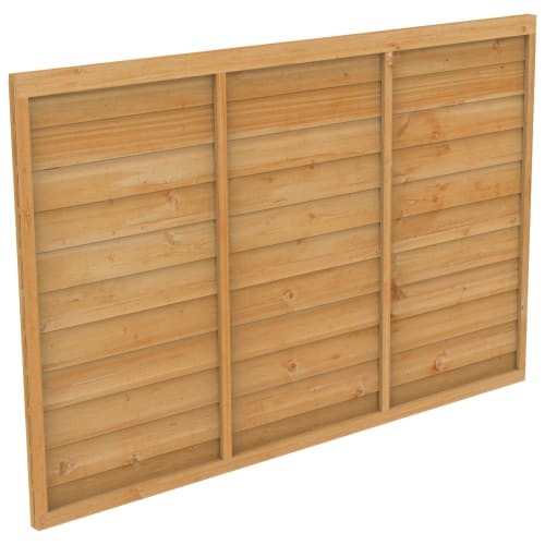 Overlap fence panel 6x4ft - fence,