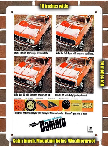 Metal sign 1967 chevrolet - 1967,