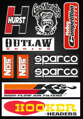 Hot rod stickers muscle - stickers, x