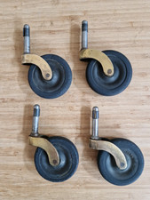 4 x Vintage Brass & Rubber