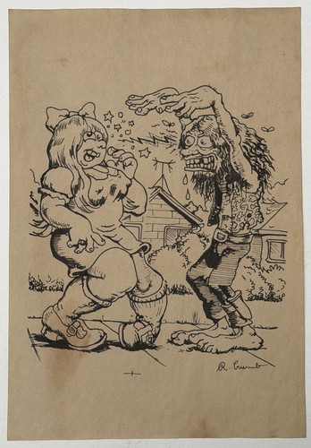 Robert crumb drawing old - drawing, on