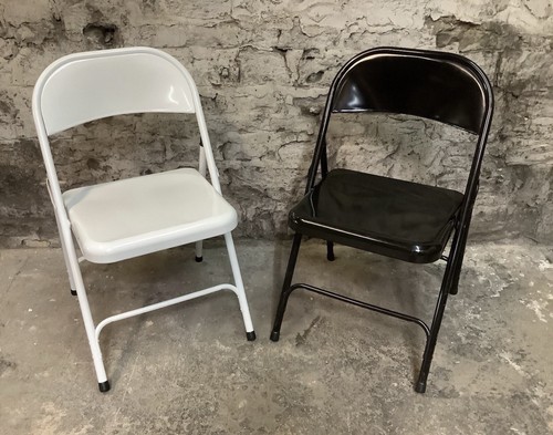Pair black white metal - pair, of