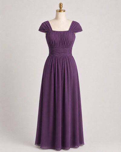 Chiffon gown prom dress line - chiffon, a-line