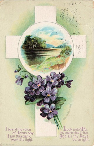 Christian cross flowers - cross,