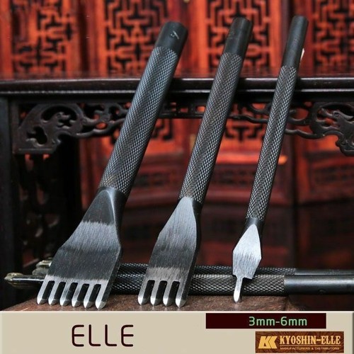 Elle diamond leather - diamond, stitching