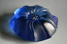 LALIQUE JIMSON ROSE GLASS PAPERWEIGHT