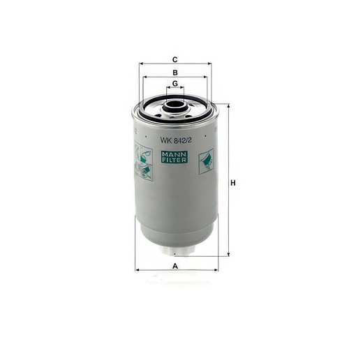 Mann wk842 fuel filter - mann,