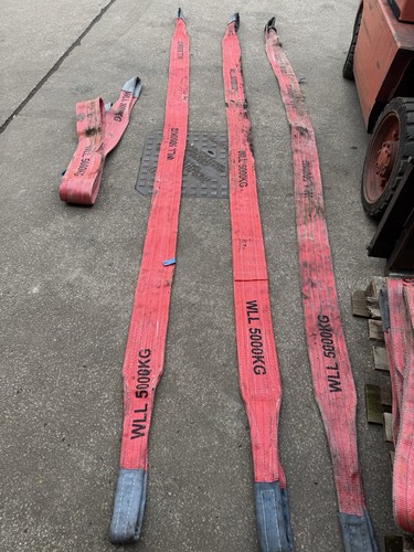 Used 5000kg lifting - used, slings