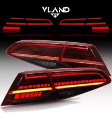 VLAND LED Tail Lights For 2013-2019 VW Golf 7 MK7 / MK7.5 Red W/Sequential