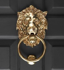 Empire Lions Head Door Knocker