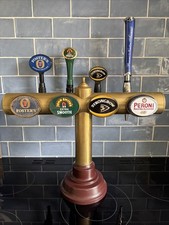 Vintage Homark 4-Way T-Bar Beer Pump Man Cave Pub Bar - Untested - Spares Repair