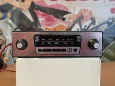PYE 1960’s Micro Chrome Classic Car Push Button Radio Ideal Lotus Elan +2 Slim
