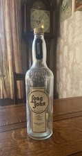 Vintage Whisky Bottle Long John Special Reserve Label Cut Out Coin Slot 2.25 L.