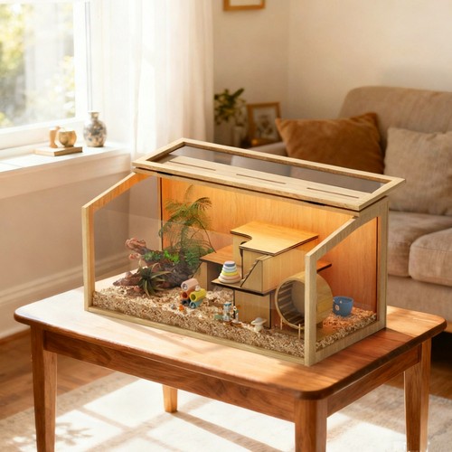 80cm wood hamster cage - 80cm,