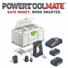 Festool 576886 18v Cordless Drill CXS 18 C 3,0-Set Kit Batteries