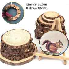 Natural Wood Log Slice Tree Bark Rustic Wedding Table Centerpiece Cake Stand