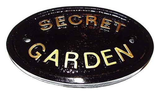 Secret garden fence wall - secret,