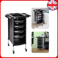 Barber Hairdressing Salon Trolley Hair Colouring Spa Cart Rolling Storage Drawer