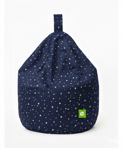 Kids navy stars bean bag - bean,