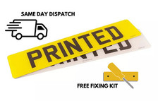 Premium Number Plates - 4D | 3D | Printed | 100% Road / MOT Legal Short/Standard