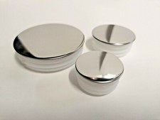 Round Plastic End Caps Tube Inserts Chrome Plated plugs