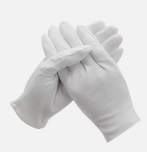Pairs white cotton gloves - white,