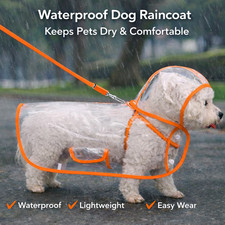 Transparent Dog Raincoat