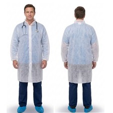 50x White PPE Visitor Coats