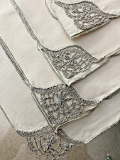 4  VINTAGE IVORY COTTON  TABLE