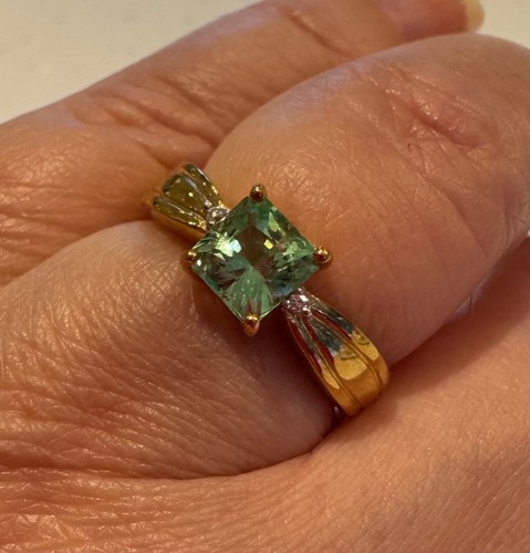 Rare octagon cut paraiba - octagon,
