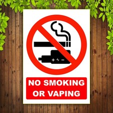 NO SMOKING NO VAPING SIGNS