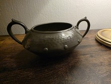 Vintage Arts & Crafts Pewter Bowl-Lloyd Payne & Amiel (Manchester)Hand Hammered