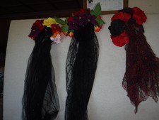 Floral crown headband black - headband,