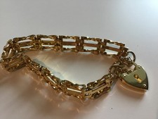 Vintage Bracelet Gold Plated multiple rows very good condition
