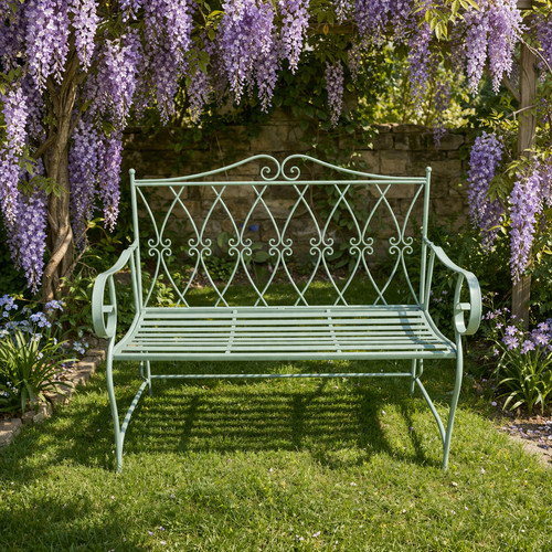 Outdoor bench metal garden - outdoor,