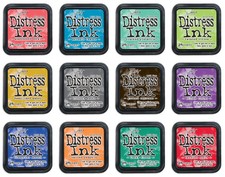 Ranger Tim Holtz 12 Distress Ink Pads Bundle Vintage Crafting Colors 2015