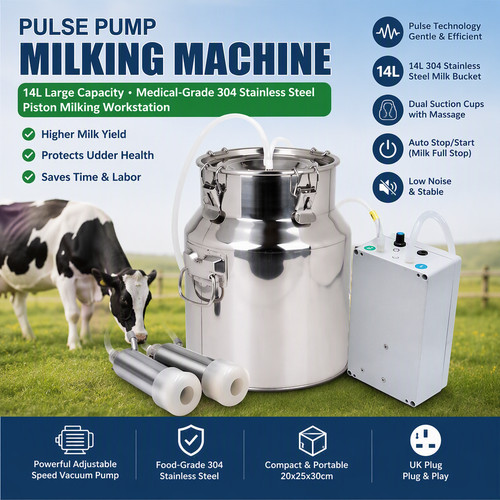 Cow milking machine - milking,