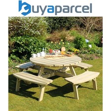 Zest Rose Round Wooden Picnic