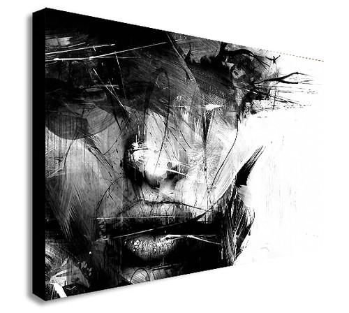 Abstract black white female - abstract,