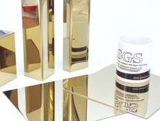 *Solid BRASS Flat Sheet Plate Mirror Polished CZ108 0.7 - 3.0 mm Guillotine Cut