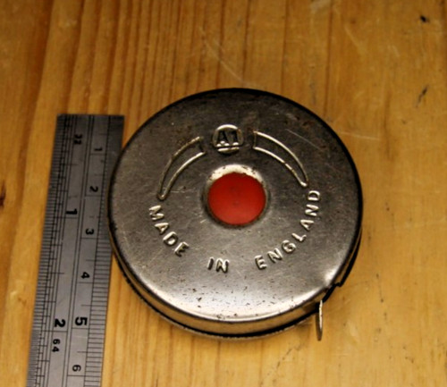 Vintage metal tape measure - vintage,