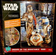 C3PO & R2-D2 1000 Piece Jigsaw Puzzle Star Wars Photomosaics Droids Resistance