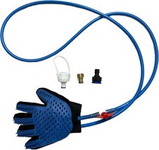 Dog Bath Brush Deluxe Sprayer & Scrubber Pet Shower Head Glove Upgraded