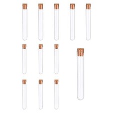 10PCS Plastic Test Tubes,Clear