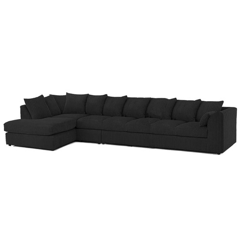 Black corner jumbo cord 7 - corner,