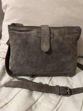 Small Fat Face Suede Crossbody Shoulder Bag