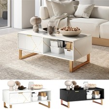 Marble-Effect Coffee Table