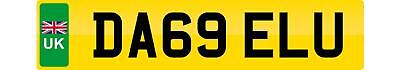 Personal number plate da69 - da69, elu
