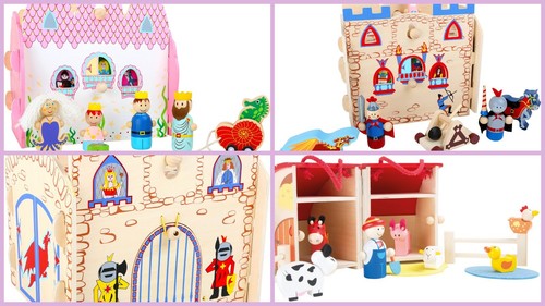 Themed wooden play set - wooden,